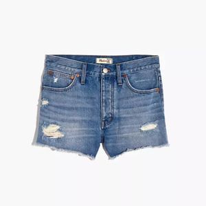 Madewell - Relaxed Denim Shorts in Homecrest Wash: Ripped - Size 26